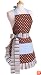 Flirty Aprons Women's Original Blue Chocolate Apron