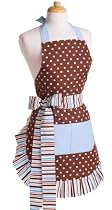 Flirty Aprons Women's Original Blue Chocolate Apron