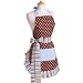 Flirty Aprons Women's Original Blue Chocolate Apron
