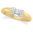 14K Two-Tone Gold Diamond Solitaire Engagement Ring - 0.25 Ct.