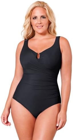 Miraclesuit Women's Solid Escape Black 24W