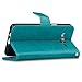 J&D Case Compatible for Galaxy On5 2015 Case, Wallet Stand Slim Fit Heavy Duty Shock Resistant Flip Cover Wallet Case for Samsung Galaxy On5 2015 Wallet, Not for Galaxy On5 2016, Aqua