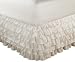 Greenland Home Multi-Ruffle King Bedskirt, Ivory