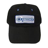 NHL WASHINGTON CAPITALS COTTON VELCRO BLACK HAT CAP NEW