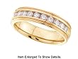 OUR BEST Mens Comfort Fit 14k. Solid Gold 1 Full ctw. Genuine Diamond Accu Set Wedding Band