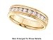 OUR BEST Mens Comfort Fit 14k. Solid Gold 1 Full ctw. Genuine Diamond Accu Set Wedding Band