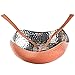 Colleta Home Salad Bowl with Servers - 3 Pc Set - Hammered Copper Salad Bowl - Hammered Serving Bowl