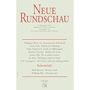 Neue Rundschau 1999/2: Über Kulturkritik