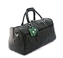 Black Soft Nappa Leather Holdall - from Prime Hide (826)