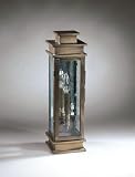 Northeast Lantern 8931-RB-LT1-SMG-AM Wall Raw Brass 1 Candelabra Socket Seedy Marine Glass Antique Mirror Raw Brass