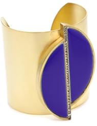 Paige Novick "Tropical Brights" Cobalt Enamel Sliced Cuff Bracelet