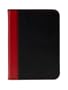JIVO - Funda para Kindle de cuero martillado, color negro con ribete rojo (sirve para Kindle Paperwhite, Kindle y Kindle Touch)