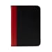 JIVO Kindle Case Cover Black Textured Leather Red Binding (Kindle and Kindle Touch)