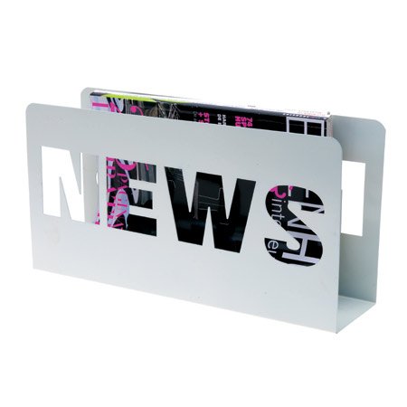 PT PT0024WH Zeitungsständer News Metall weiß