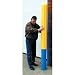 Eagle 1730 HDPE 6" Bumper/Bollard Post Sleeve, Yellow, 7.875" OD, 56" Height