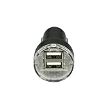 Two Port 2.1A USB Car Charger - Charge 2 USB devices at once, no more arguments over the car charger! Compatible with all Apple iPad iPhone and iPod models, all HTC and Samsung models including Samsung P1000 tablet