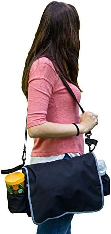 Insulated Lunch Box Cooler Bag with zip closure, Black