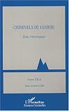 Revue L'Harmattan  / Criminels de guerre : Etude criminologique