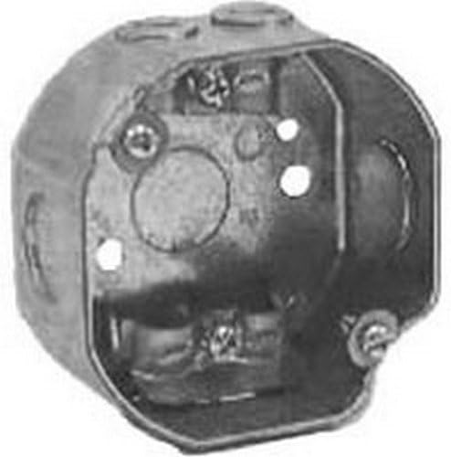 RACO3-1/2 in. Octagon Steel 1 gang Junction Box Gray