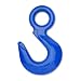Campbell 3912905IL Drop-Forged Carbon Steel Regular Eye Hoist Hook, Painted Blue, 29 Trade, 5 ton Working Load Limit