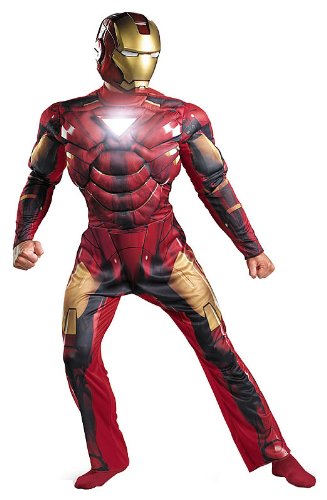  Disguise Inc Iron Man 2 (2010) Movie - Iron Man Mark 6 Light Up Deluxe Adult Costume 11725D