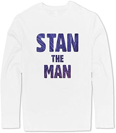 WONE Men's Stan The Man Long Sleeve T-shirt White Large
