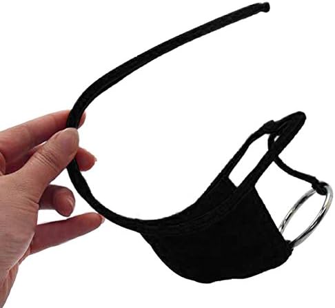 Sanheshun2014 Sexy C-string Men's Women's Couple Lover Low Rise Thong Underwear (Black-01)