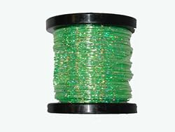 50 yd Fluorescent Lemon w/ Silver Holographic CraftLace Spool