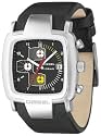Diesel Men's Black Chronograph Leather Watch #DZ4028