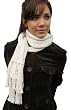 Handmade Organic Cotton Scarf - Natural Cream (Extra Long)