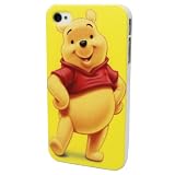 Fashion Cartoon Red Short Yellow Winnie Pooh Disney Hard Back Skin Case Cover for Apple iPhone 4 4S