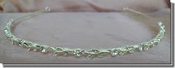 Bridal Wedding Tiara Crown With Crystal Leaves C5355