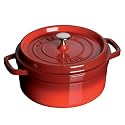 Staub 2.5 Quart Round Cocotte, Red