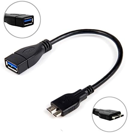 Seleven® Micro USB 3.0 OTG Cable for Samsung Galaxy Note 3 Galaxy S5 (Black)