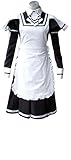 TOMSUIT Japanese Coffee Shop Maid Cosplay Costume for Women, L, Black