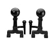 Black Wrought Iron Fireplace Andirons