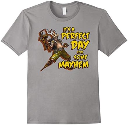Men's It's a perfect day for some mayhem T-Shirt XL Slate