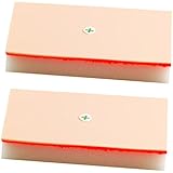 Suturing Doctor Suture Pads 2pc Set -FLESH SKIN-TONE COLOUR with FREE 12 x Needles and FREE 1 x Needle Holder - Start Practicing Straight Away !