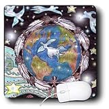 Cindy Thorrington Haggerty Earth Animals Spirits - Song of the Cherokee Little People - Mouse Pads