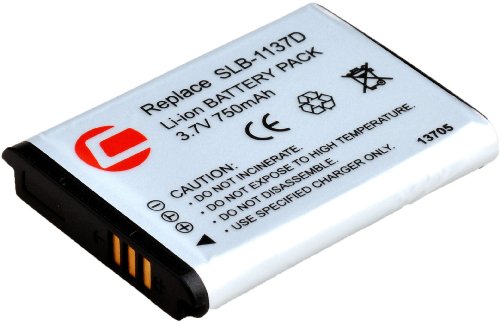 Carat Electronics Lithium-Ion Akku f&uuml;r Digitalkameras ohne Memory Effekt (Samsung SLB-1137 Preisvergleich