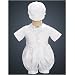 Lito Infant Baby Boy White Christening Vest Outfit Cap 9-12M