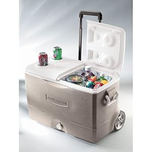 Five Day Endurance Wheeled Cooler, 50 Qt by Rubbermaid