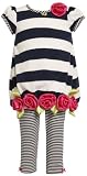 Bonnie Jean Toddler Girls Stripe Knit Capri Set
