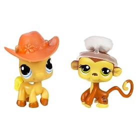 Hasbro - Littlest Petshop - 93226 - Poup�e - Tube of 2 - le Singe et le Cheval