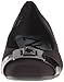 Anne Klein Sport Women's Utterly Ballet Flat,Black/Black Fabric,10 M US