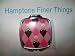 GLAM Designer Mirror Compact, Pink & Black Argyle w/ Skulls Pattern