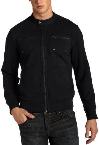 Calvin Klein Mens Full Zip Knit Shirt