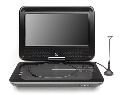 DGC GmbH Dual DVD-P 905 portabler DVD-Player (22.86 cm (9 Zoll) Monitor, DVB-T, Akku, SD, USB)