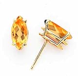 14k 10x5mm Marquise Citrine earring XE105CI
