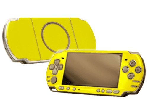 PlayStation Portable 3000 (PSP-3000) Skin - NEW - LEMON YELLOW system skins faceplate decal mod